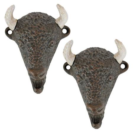 DESIGN TOSCANO The Great Plains Buffalo Cast Iron Bottle Opener, PK 2 SP91315